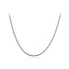 Fashion Simple Snake Necklace Silver - One Size