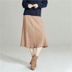 From Seoul Ribbed Flared Knit Skirt