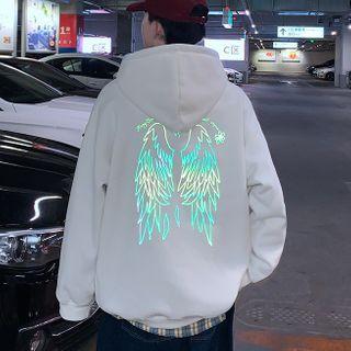 Wings Print Hoodie