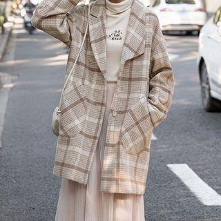 Gingham Over-sized Coat