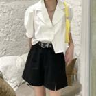 Short-sleeve Plain Shirt / Dress Shorts