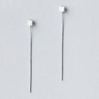 Square Sterling Silver Earring 1 Pc - Silver - One Size