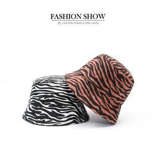 Patterned Bucket Hat Coffee - One Size