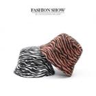 Patterned Bucket Hat Coffee - One Size