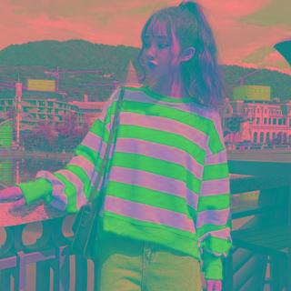 Striped Dip Back Sweatshirt