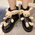 Platform Quilted Plush Fluffy-lined Snow Boots