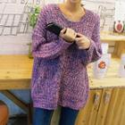 Melange Chunky Knit Sweater