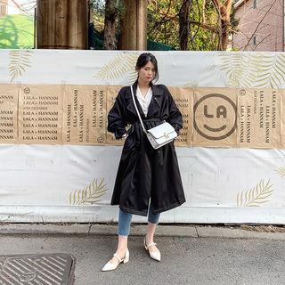 Belted Double-breasted Coat