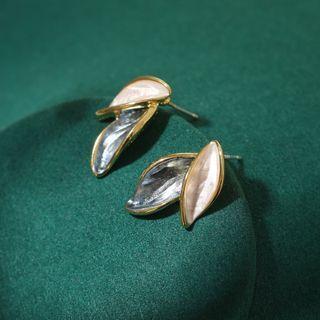 Retro Leaf Stud Earring As Shown In Figure - One Size