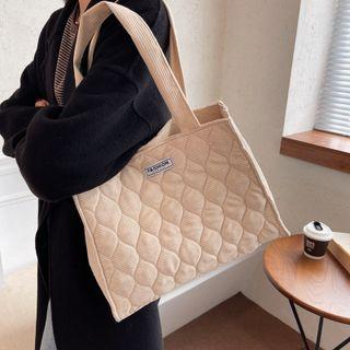 Applique Quilted Tote Bag