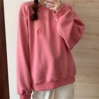 Long-sleeve Embroidered  Sweatshirt