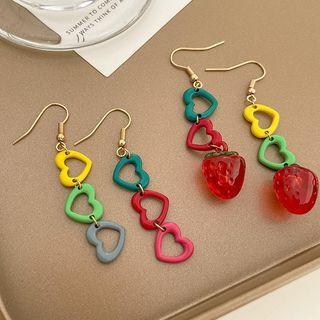 Heart / Strawberry Acrylic Dangle Earring