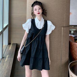 Short-sleeve Shirt / Sleeveless A-line Dress