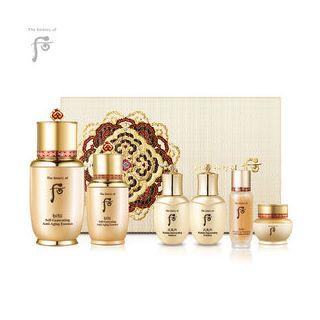 The History Of Whoo - Bichup Self-generating Special Set: Anti-aging Essence 50ml + 20ml + Cheongidan Hwahyun Balancer 25ml + Lotion 25ml + Soon Hwan Essence 15ml + Ja Yoon Cream 8ml 6pcs