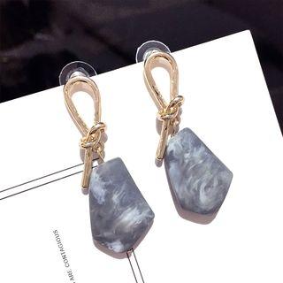 Alloy Knot Geometric Dangle Earring