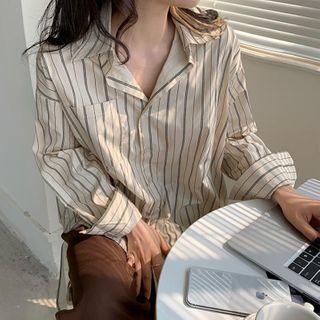 Striped Shirt Stripes - Gray & Beige - One Size