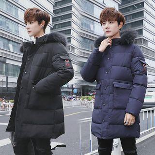 Furry Trim Zip Padded Jacket