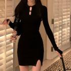 Collared Crop Top / Mini Pencil Skirt / Mini Bodycon Dress