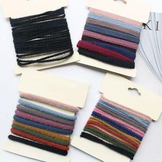 Set Of 9: Plain Hair Tie
