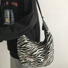 Zebra Print Crossbody Bag Zebra Print - Black & White - One Size
