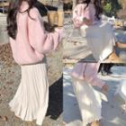 Pleated Midi Skirt / Sweater