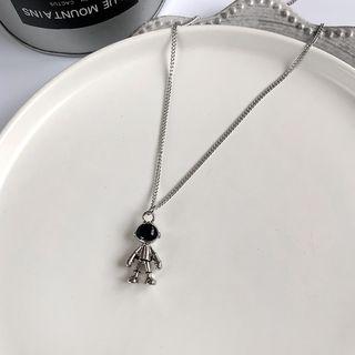 Robot Pendant Necklace 1 Pc - Necklace - One Size