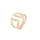 Perforated Ring Gold - One Size