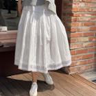 Eyelet-lace Long Skirt