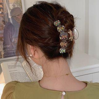 Bear Hair Claw Translucent - Blue & Yellow & Pink & Brown - One Size