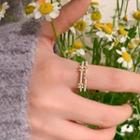 Set Of 2: Flower Bead Ring (various Designs)