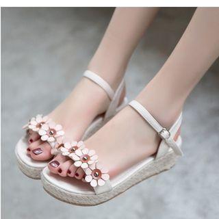 Straw-platform Sandals