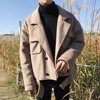 Double-breasted Lapel Cargo Pants