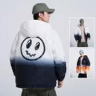Smiley Face Printed Gradient Padded Coat