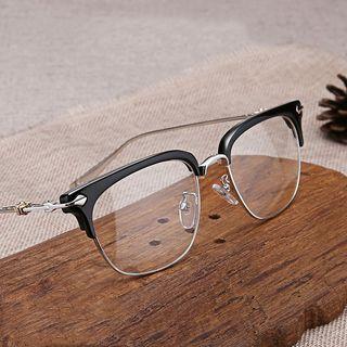 Metal Half Frame Glasses Frame