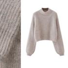 Mock-neck Sweater 21480 - Gray - One Size