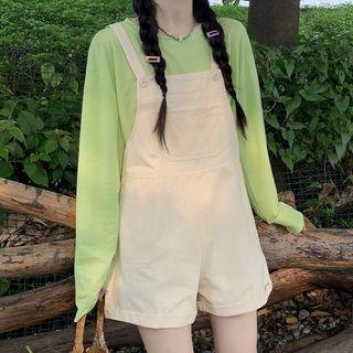 Long-sleeve T-shirt / Plain Romper