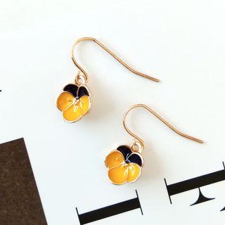 Glaze Flower Dangle Earring