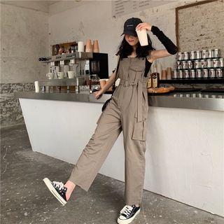 Crop Jumper Pants Army Green - One Size