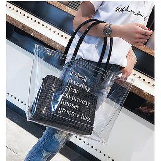 Transparent Tote Bag With Pouch