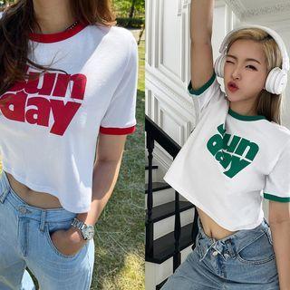 Sunday Letter Ringer T-shirt