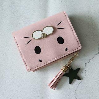 Cat Print Zip Wallet