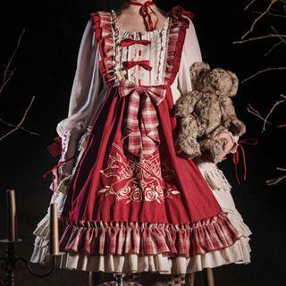Long-sleeve Lace-up Blouse / Lolita Overall Dress / Cape Jacket
