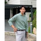 Collared Seam-trim T-shirt