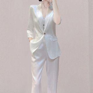 Set: Blazer + Straight Leg Dress Pants (various Designs)