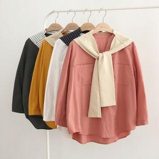 Set: Shawl + Plain Shirt