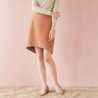 Back Slit Mini Skirt