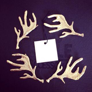 Alloy Deer Horn Hair Clip As Shown In Figure - One Size