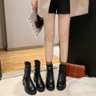 Lace-up Short Boots / Mid-calf Boots