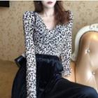 Leopard Long-sleeve Top