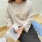 Plus Size Illustrated Cotton T-shirt